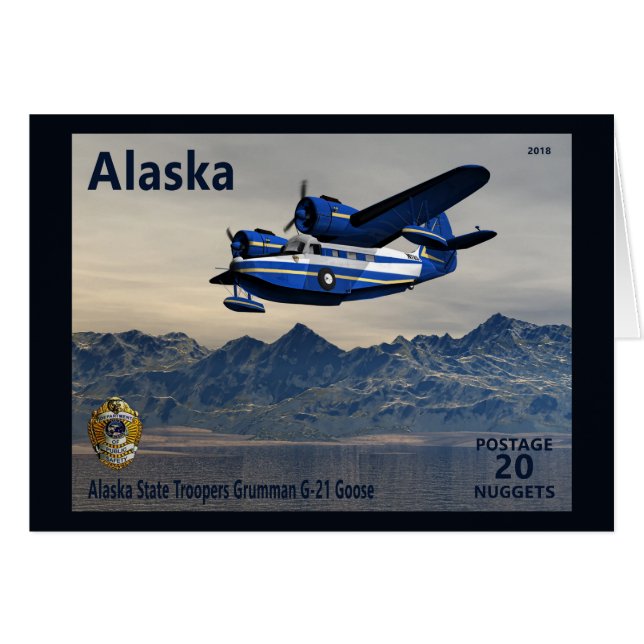 Cartão Grumman G- 21 Goose (Frente Horizontal)