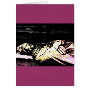 Cartão Grunge da Estátua do Notre Dame