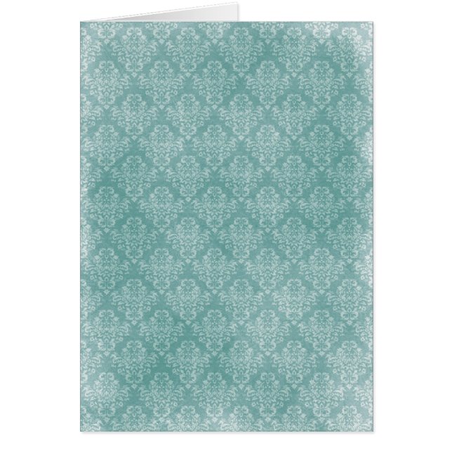 Cartão Grunge esmaecido branco da cor damasco de colheita (Frente)