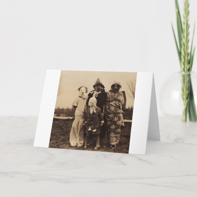 Cartão Grupo de assustador (Frente)