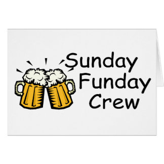Cartão Grupo de domingo Funday (cerveja)