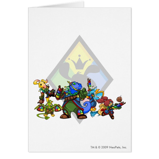 Cartão Grupo de ilha de Roo da equipe (Frente)