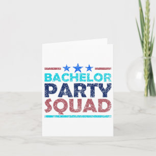 Cartão Grupo de Noivos do Bachelor Party Squad 2