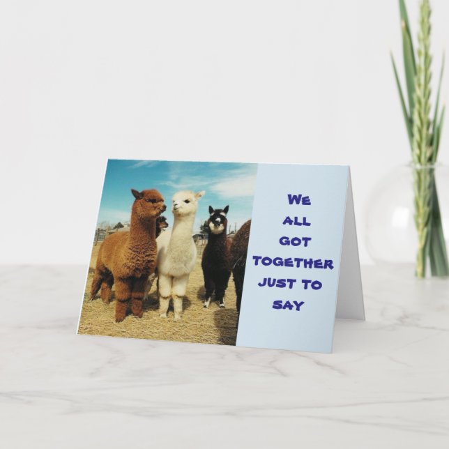 CARTÃO GRUPO DIZ **ESPERO QUE SEU ANIVERSÁRIO SEJA FABULO (Frente)