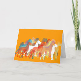 Cartão Grupo moderno de great dane