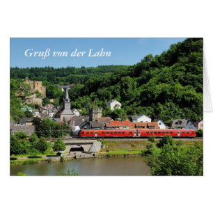 Cartão Grußkarte Balduinstein im Lahntal