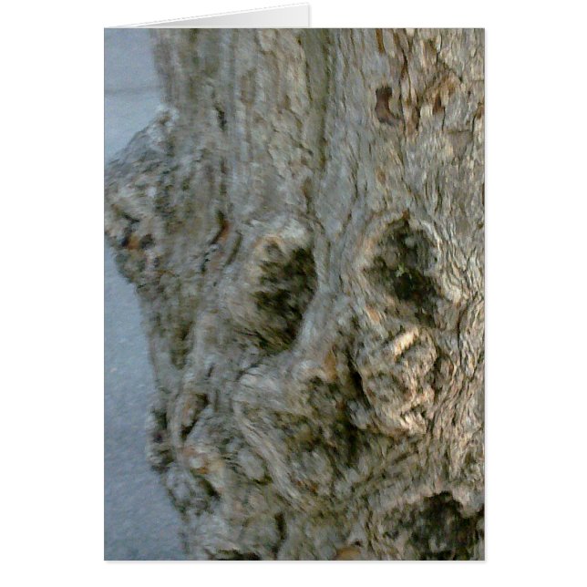 Cartão Grusskarte Baumgesicht, blanko, gestaltbar (Frente)