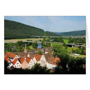 Cartão Grußkarte mit Gemünden a. Principal