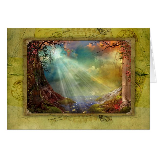 Cartão Gruta Enchanting (Frente Horizontal)