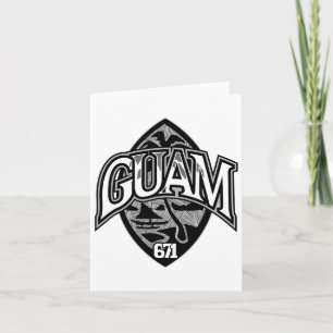 Cartão Guam Selo Usa Chamorro Orgulho Guamaniano Ilhéu Gi