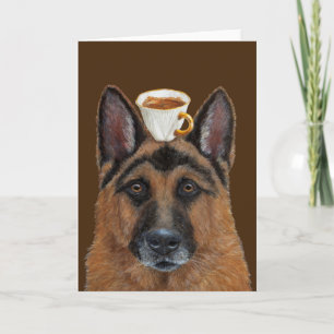 Cartão Guard of the Cappuccino greeting card