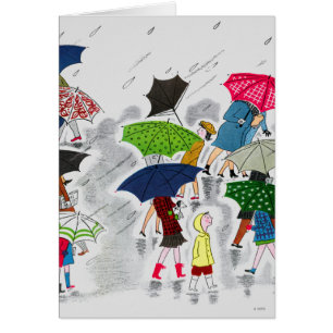 Cartão Guarda-chuvas