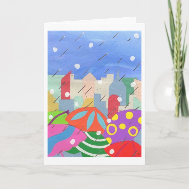 Cartão Guarda-chuvas (Frente)