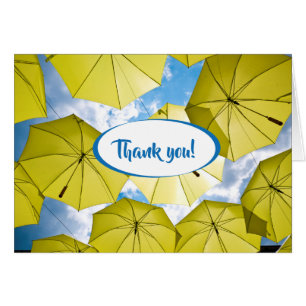 Cartão Guarda-chuvas Amarelos sunarinho