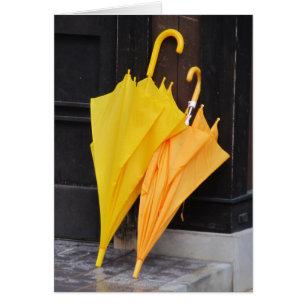 Cartão Guarda-chuvas felizes - série de TBD