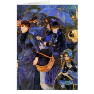Cartão Guarda-chuvas por Renoir