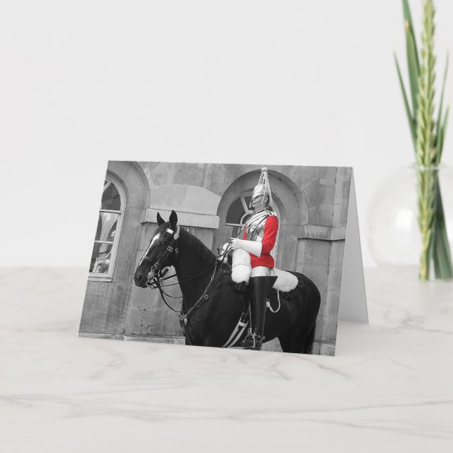 Cartão Guarda de Cavalo de Londres (Frente)