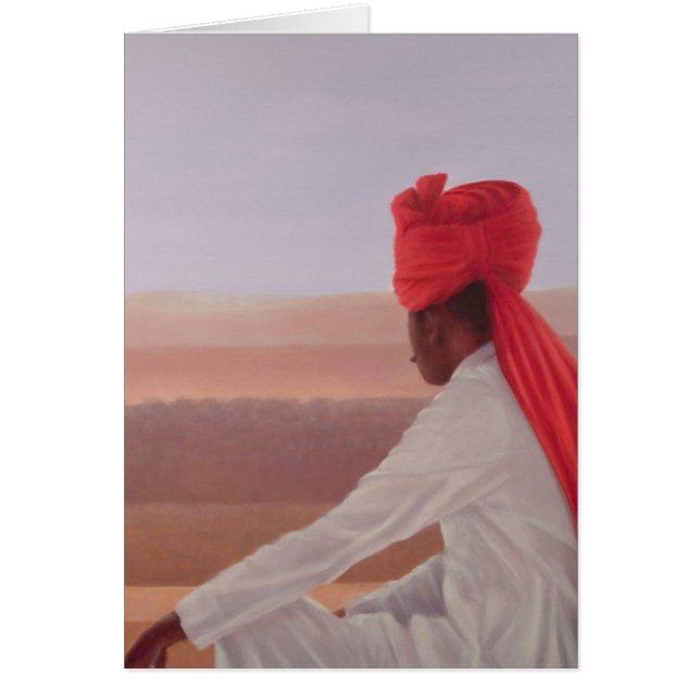 Cartão Guarda do Palácio Jaipur (Frente)