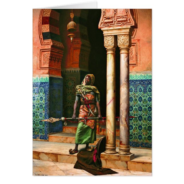 Cartão Guarda Nubiana por Deutsch (Frente)