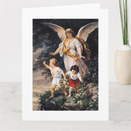 Cartão GUARDIAN ANGEL Bernhard Plockhorst 1886
