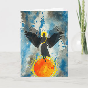 Cartão Guardian Protector Angel, Sun, Contemporary
