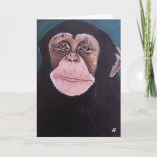 Cartão Guardião da Floresta Pintura por Alfred Fox