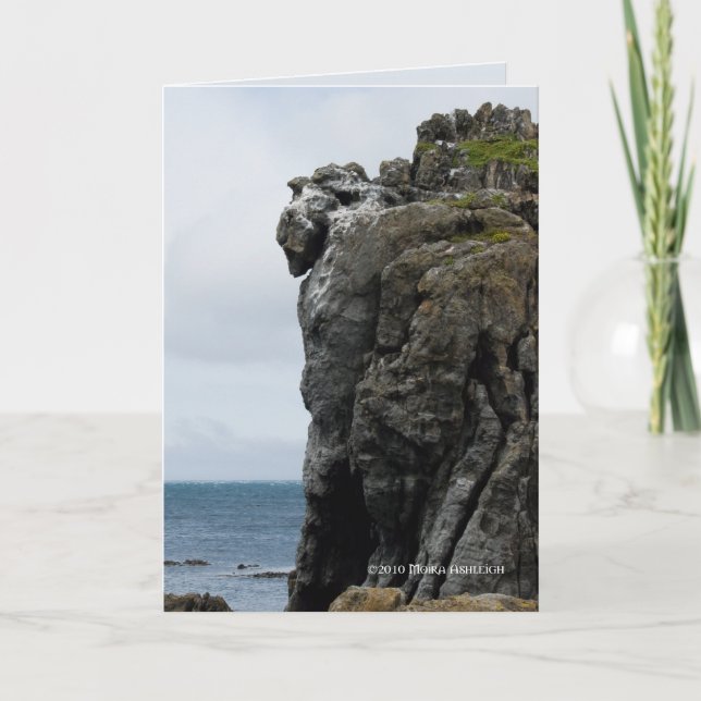 Cartão Guardião na pedra (Frente)