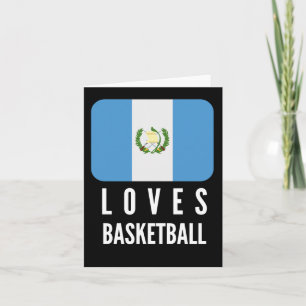 Cartão Guatemala ama basquete