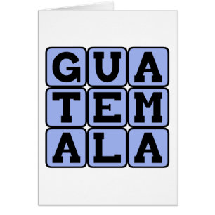 Cartão Guatemala, País da América Central