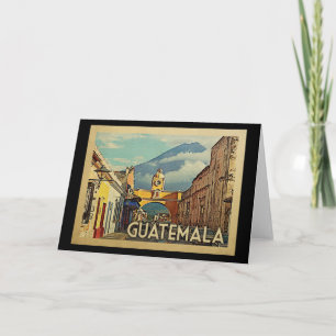 Cartão Guatemala Vintage Travel