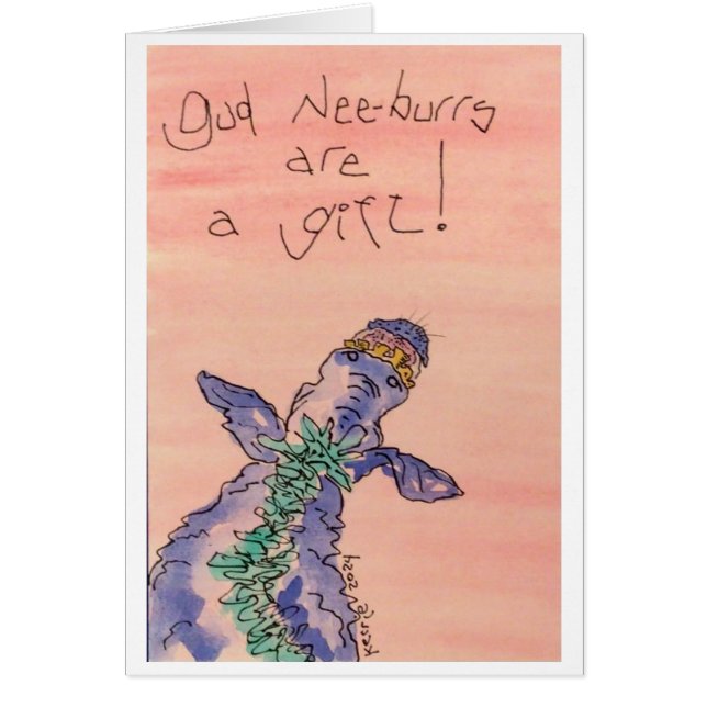 Cartão Gud Nee-Burrs (Frente)