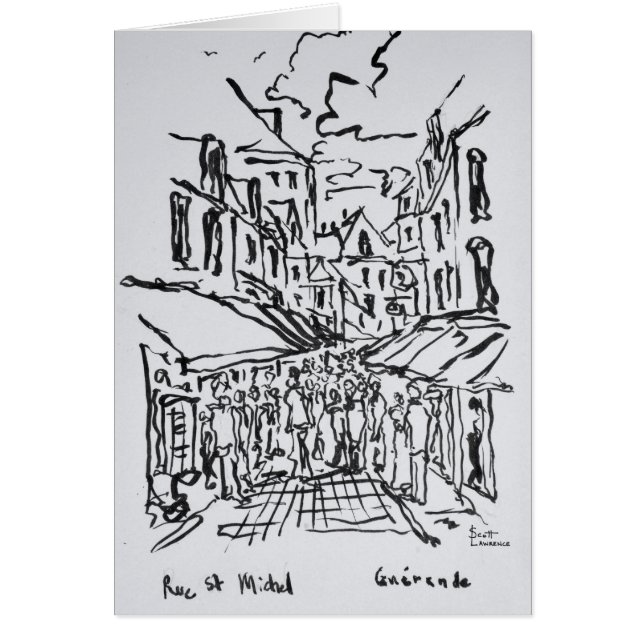 Cartão Guerande, Loire-Atlantique, França (Frente)