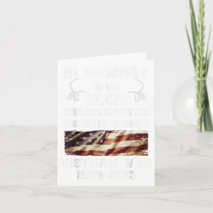 Cartão Guerra do Vietnã 1959-1975 Em Memória Veterano do 