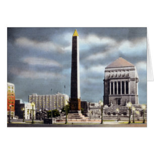 Cartão Guerra Memorial Indianapolis Indiana