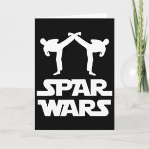 Cartão Guerras de Spar Mma Karatê Taekwondo Boxe Artes Ma