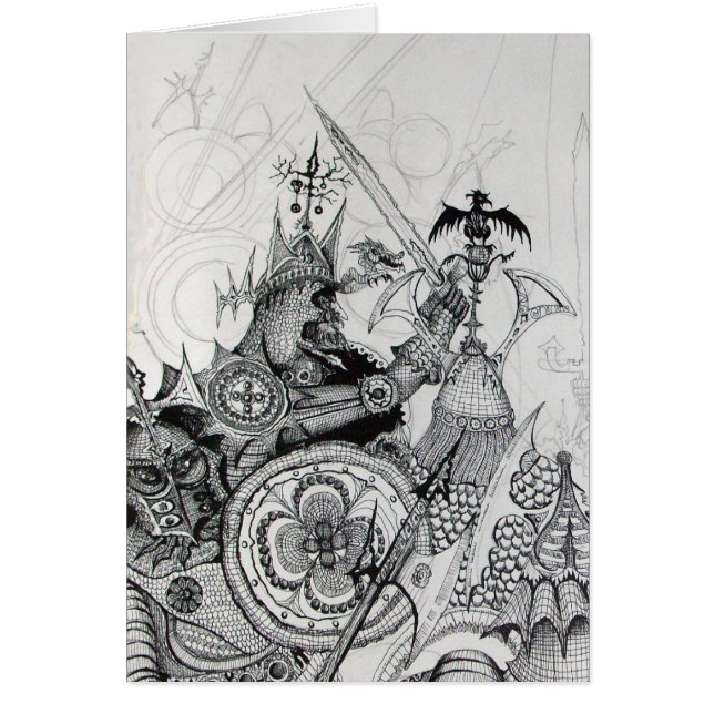 Cartão GUERRAS GÓTICAS,Cavaleiros Bárbaros,Fantasia (Frente)