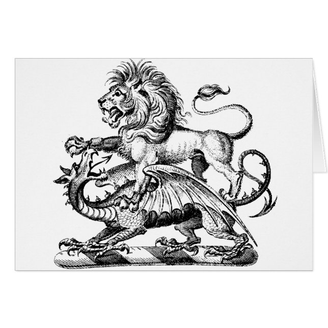 Cartão Guerreiro 1 do dragão (Frente Horizontal)