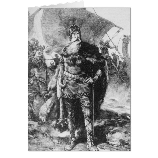 Cartão Guerreiro de Viking (Frente)