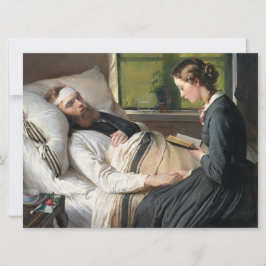 Cartão Guerreiro ferido (por Elisabeth Jerichau-Baumann)