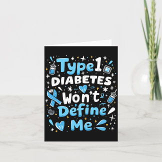 Cartão Guerreiro T1d Insulina Diabético Diabetes Tipo 1