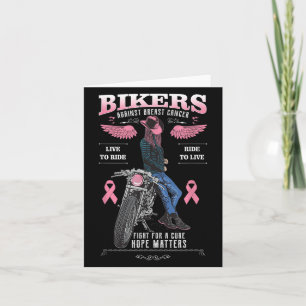 Cartão Guerreiros E Sobreviventes Do Cancer De Moto