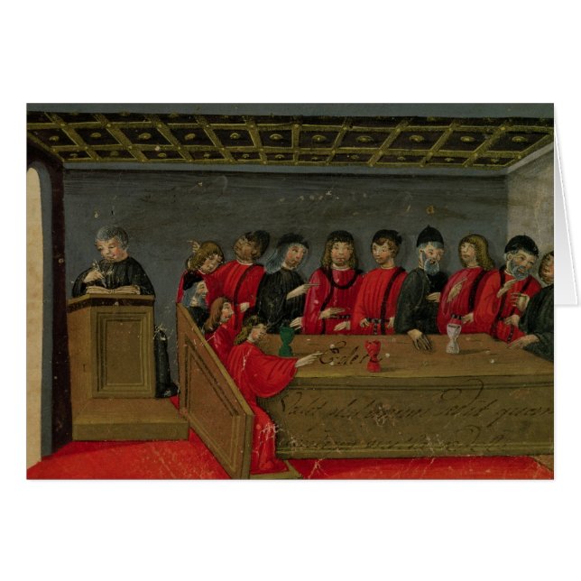 Cartão Guilda de vendedores dos peixes (Frente Horizontal)