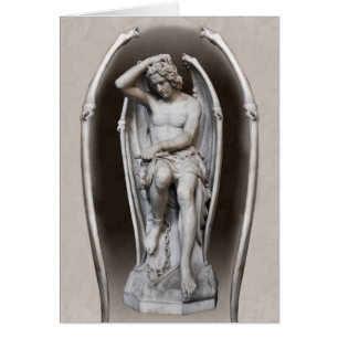 Cartão Guillaume Geefs Lucifer CC0287 Folded card