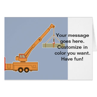 Cartão Guindaste pesado do equipamento do transporte