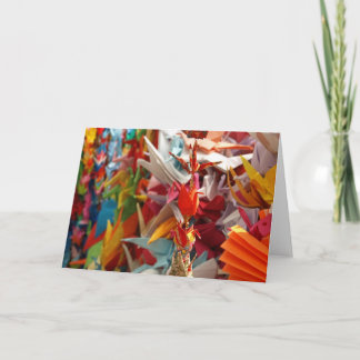 Cartão Guindastes para a paz