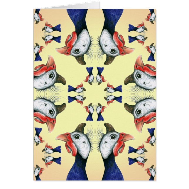 Cartão Guineas em todo lugar! (Frente)