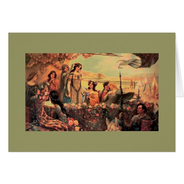 Cartão Guinevere em Camelot (Frente Horizontal)