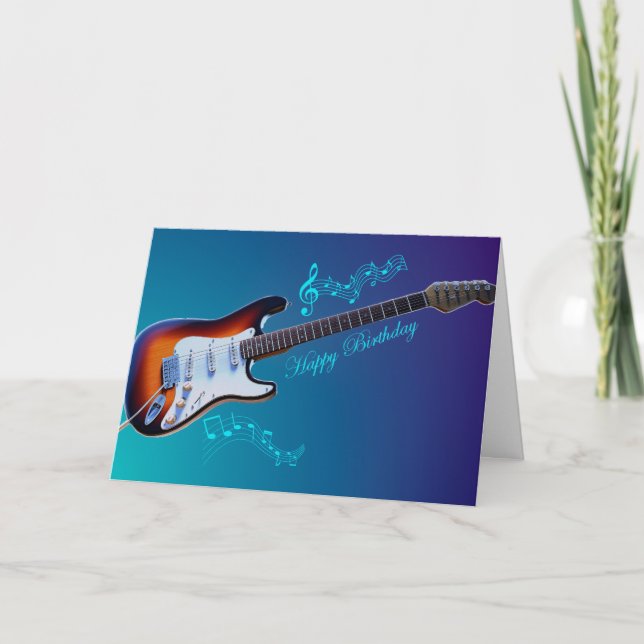 Cartão Guitar Man (Frente)