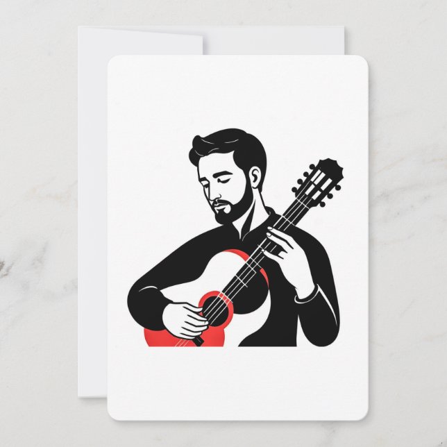 Cartão Guitarista (Frente)