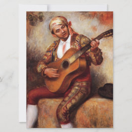 Cartão Guitarista espanhol (por Pierre-August Renoir)
